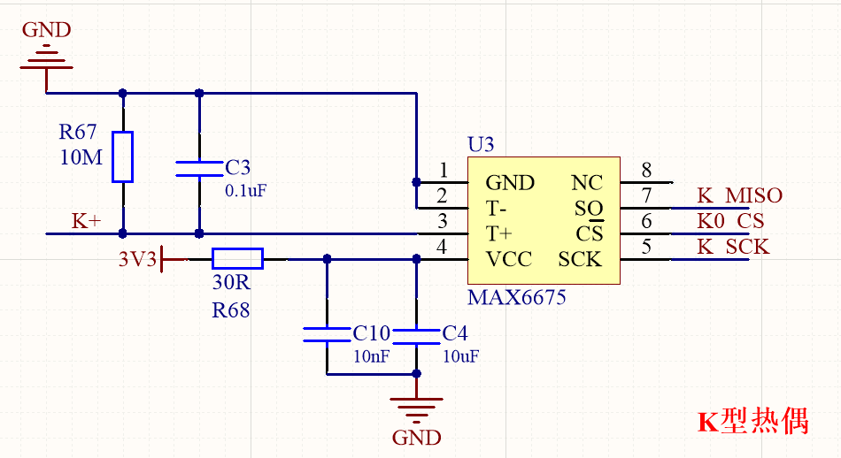 max6675建議PCB設(shè)計(jì)圖